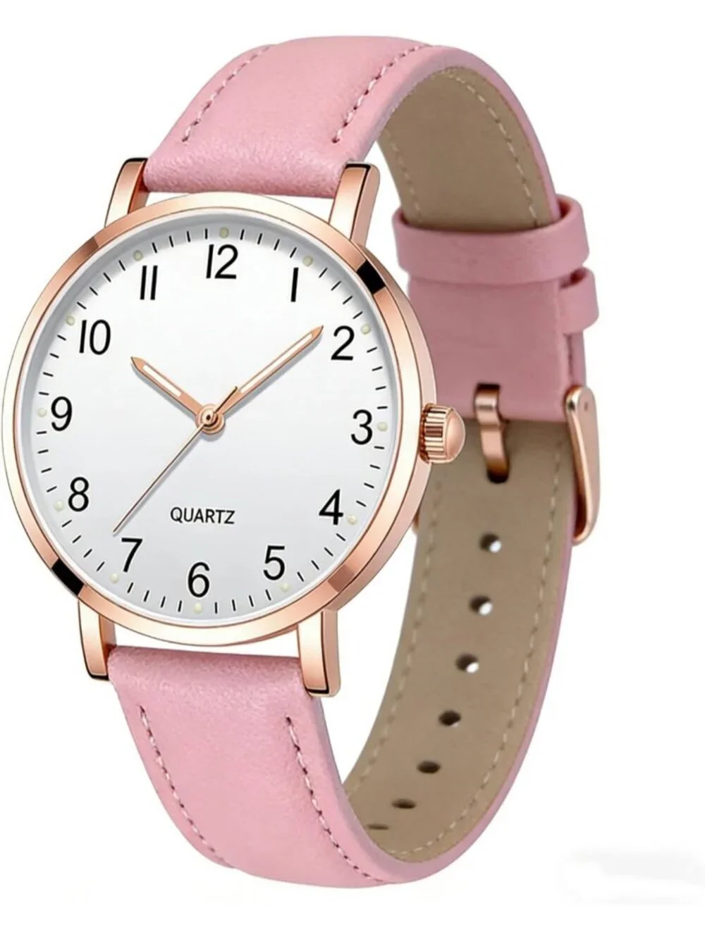 Women's Pink Analog Specially Stylish Quartz Pointer Design Round Wrist Watch
